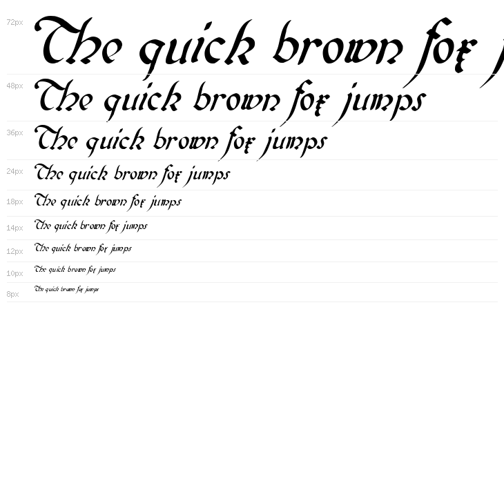 BiedermeierKursiv Waterfall