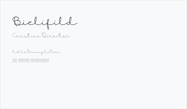 Bielifild Business Card