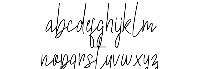 Biellsa フォント 小文字