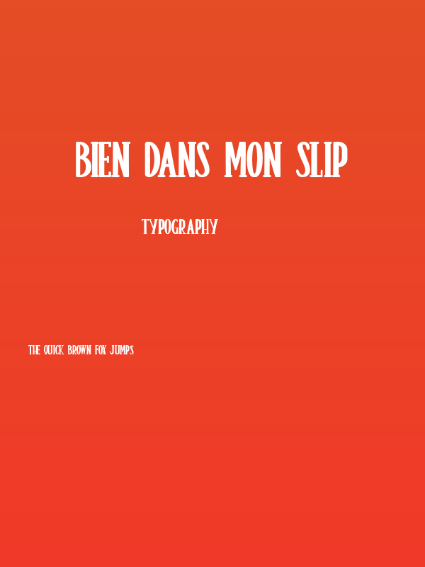 Bien dans mon Slip Poster