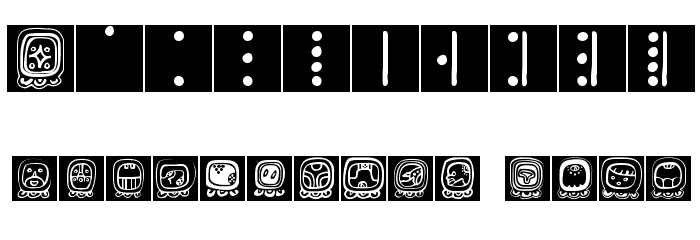 BienMayaInvers Font OTHER CHARS
