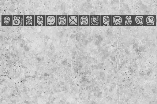 BienMayaInvers Font examples