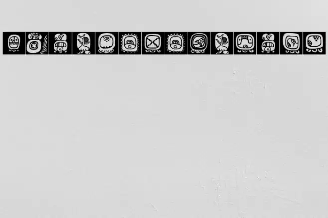 BienMayaInvers Font examples