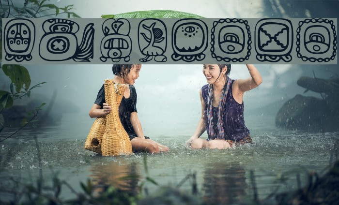 BienMaya Font examples
