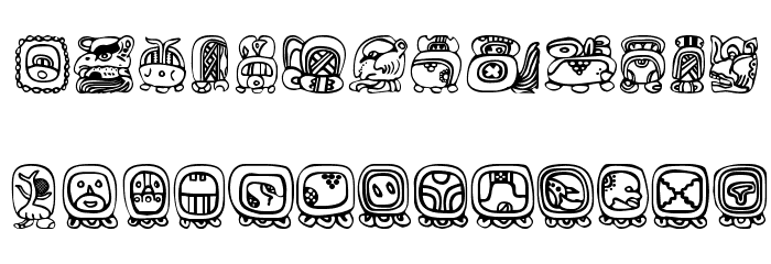 BienMaya Font LOWERCASE