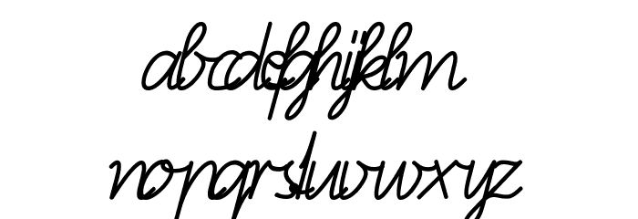 BienchenSAS-Italic Font LOWERCASE