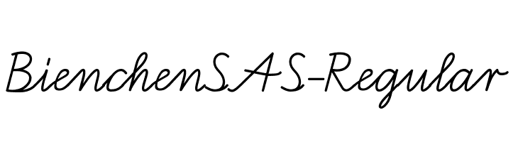 BienchenSAS-Regular Font