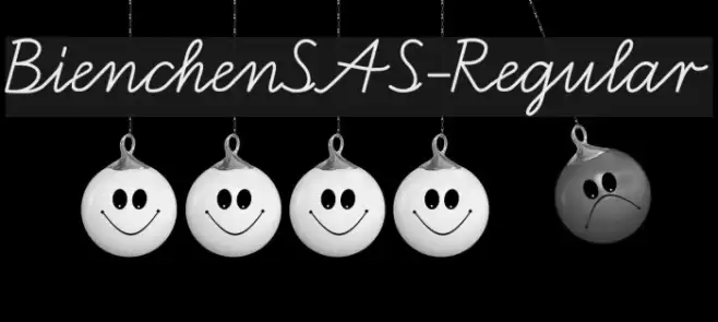 BienchenSAS-Regular Font examples