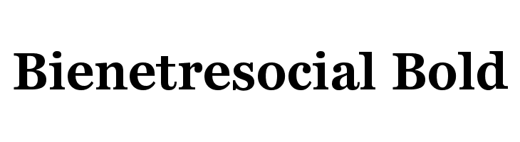 Bienetresocial Bold Font