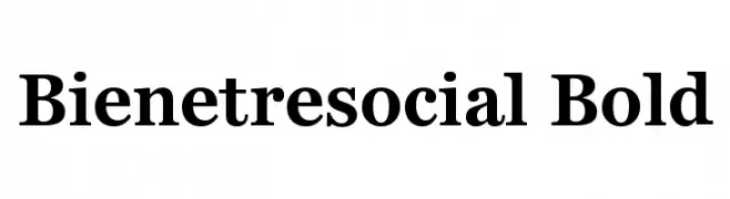 Bienetresocial Bold  Descarca Fonturi Gratis