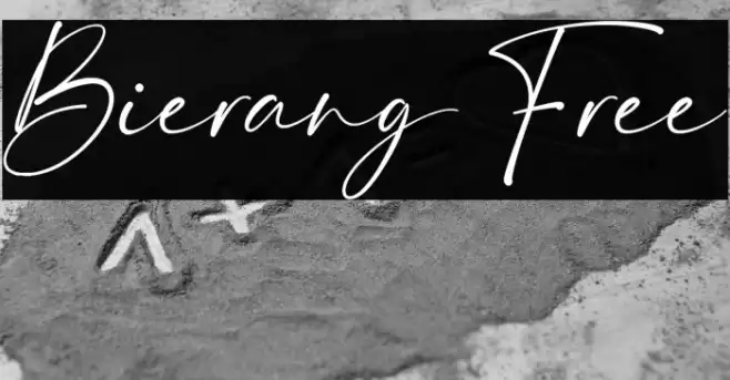 Bierang Free Font examples