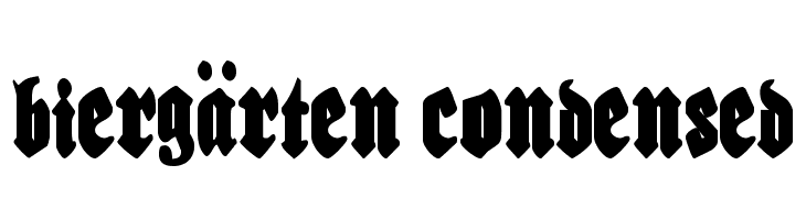 Biergärten Condensed  नि: शुल्क फ़ॉन्ट्स डाउनलोड