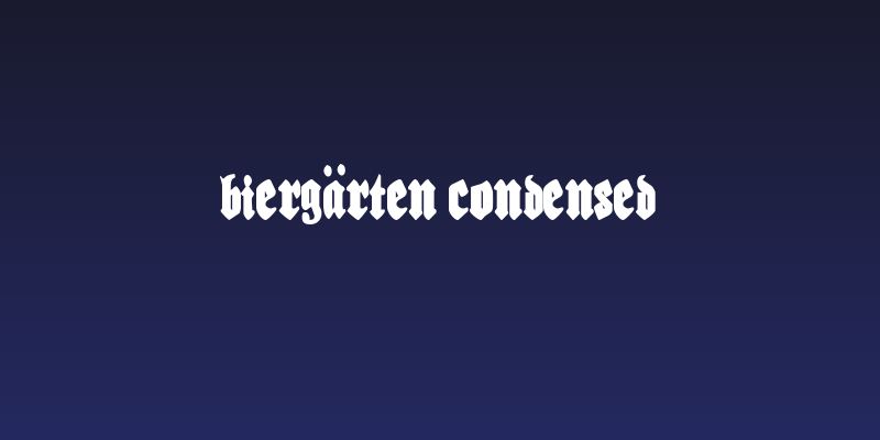 Biergärten Condensed Social Header