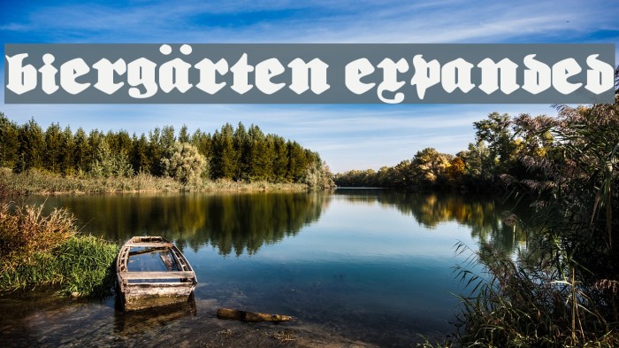 Biergärten Expanded Font examples