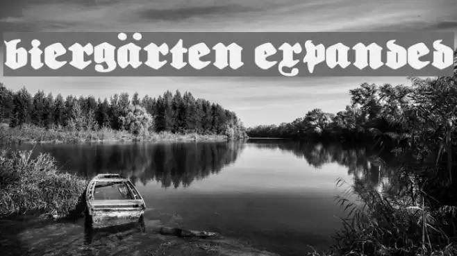 Biergärten Expanded फ़ॉन्ट examples