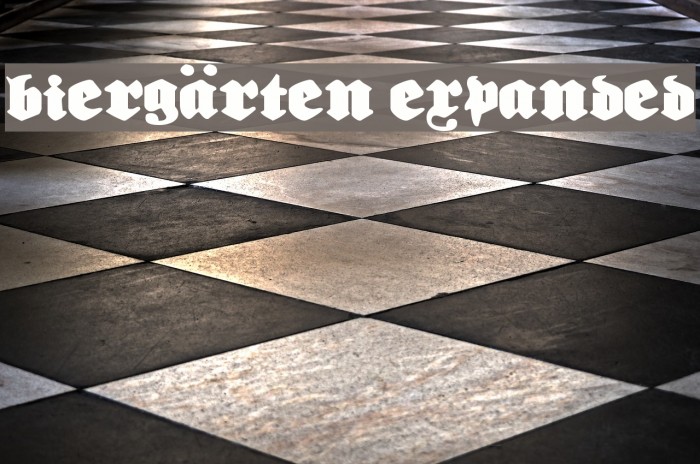Biergärten Expanded Font examples