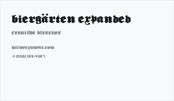 Biergärten Expanded Business Card