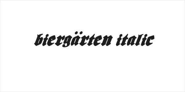 Biergärten Italic Logo