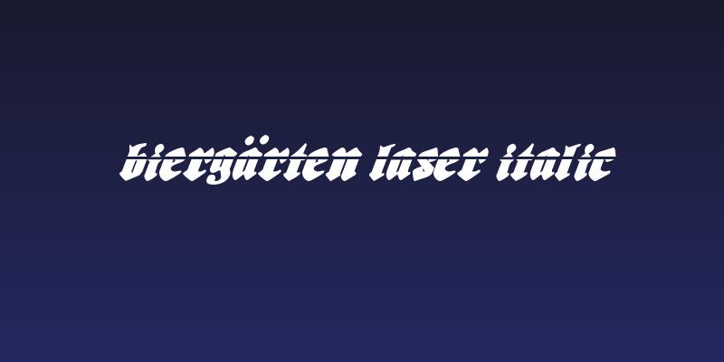 Biergärten Laser Italic Social Header