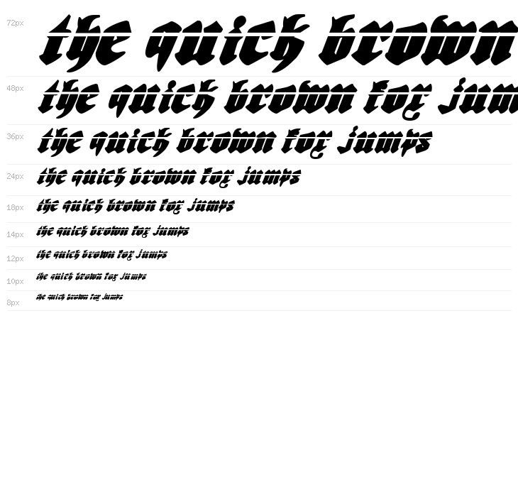 Biergärten Laser Italic Waterfall