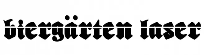 Biergärten Laser  Free Fonts Download