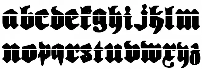 Biergärten Laser Font UPPERCASE