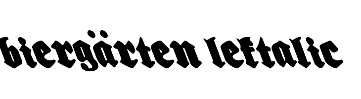 Biergärten Leftalic  font caratteri gratis