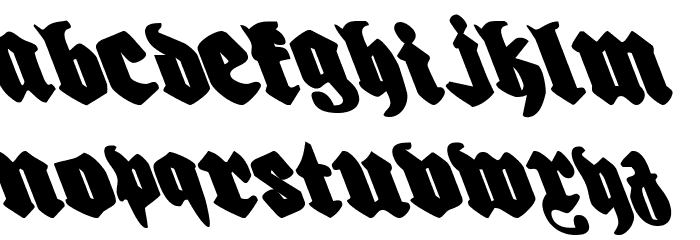 Biergärten Leftalic Font LOWERCASE