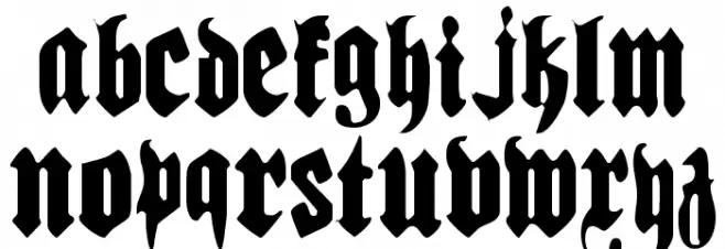 Biergärten Light Condensed Schriftart Groß