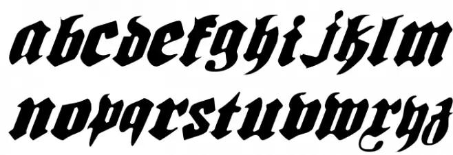 Biergärten Light Italic Caratteri MAIUSCOLE
