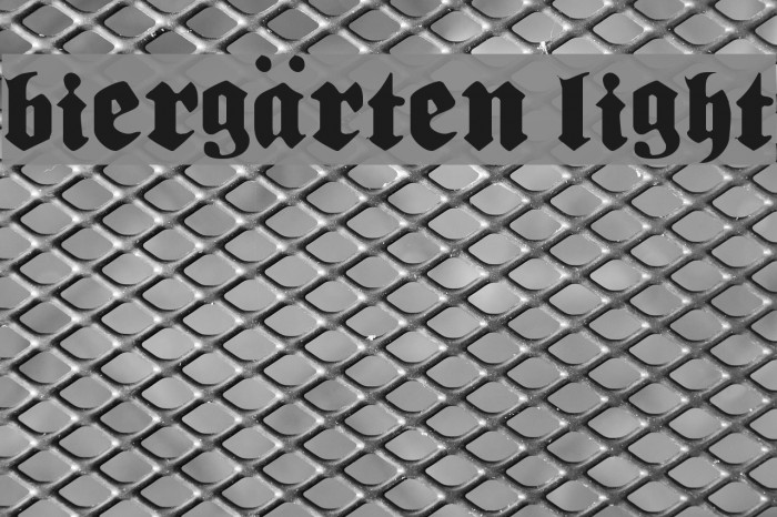 Biergärten Light Font examples