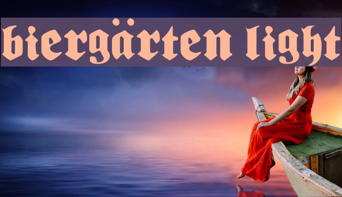 Biergärten Light Font examples
