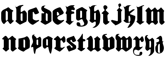 Biergärten Light Font LOWERCASE