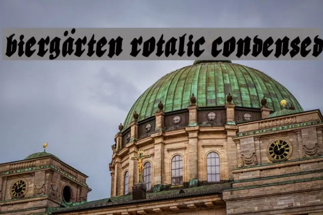 Biergärten Rotalic Condensed Example 2