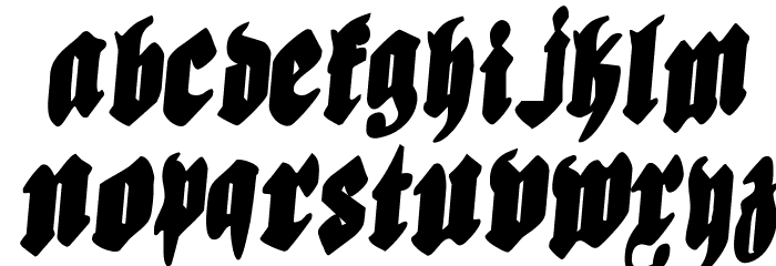 Biergärten Rotalic Condensed Font LOWERCASE