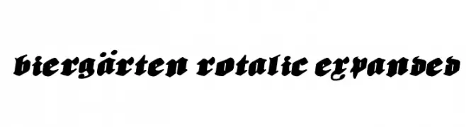Biergärten Rotalic Expanded  Fuentes Gratis Descargar