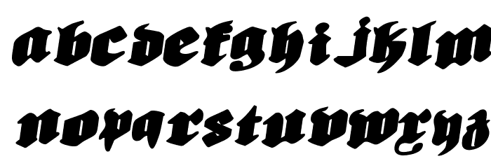 Biergärten Rotalic Expanded Font LOWERCASE