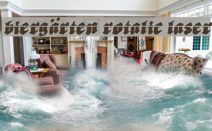Biergärten Rotalic Laser Font examples