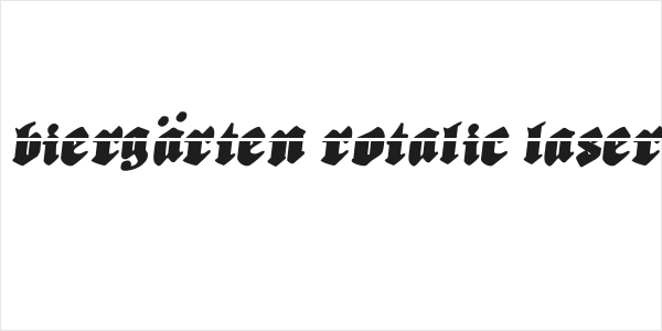 Biergärten Rotalic Laser Logo