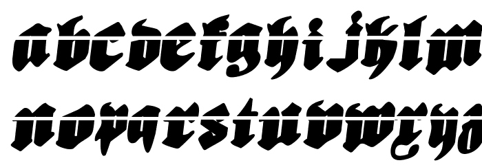 Biergärten Rotalic Laser Font LOWERCASE