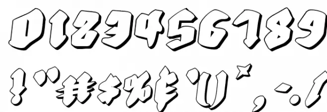 Biergärten Rotalic Shadow フォント その他の文字