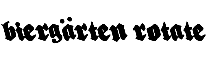 Biergärten Rotate  免费字体下载