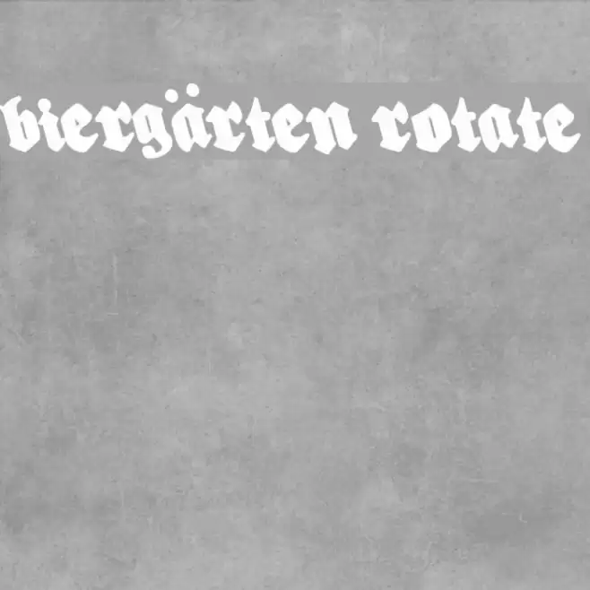Biergärten Rotate Font examples