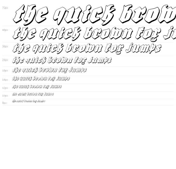 Biergärten Shadow Italic Waterfall