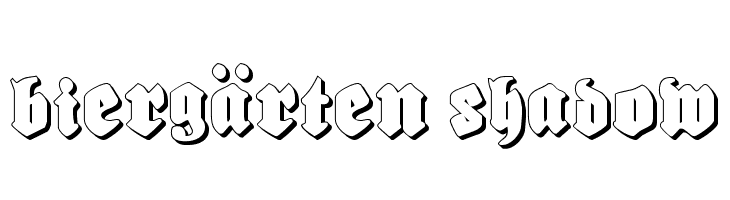Biergärten Shadow Fonte