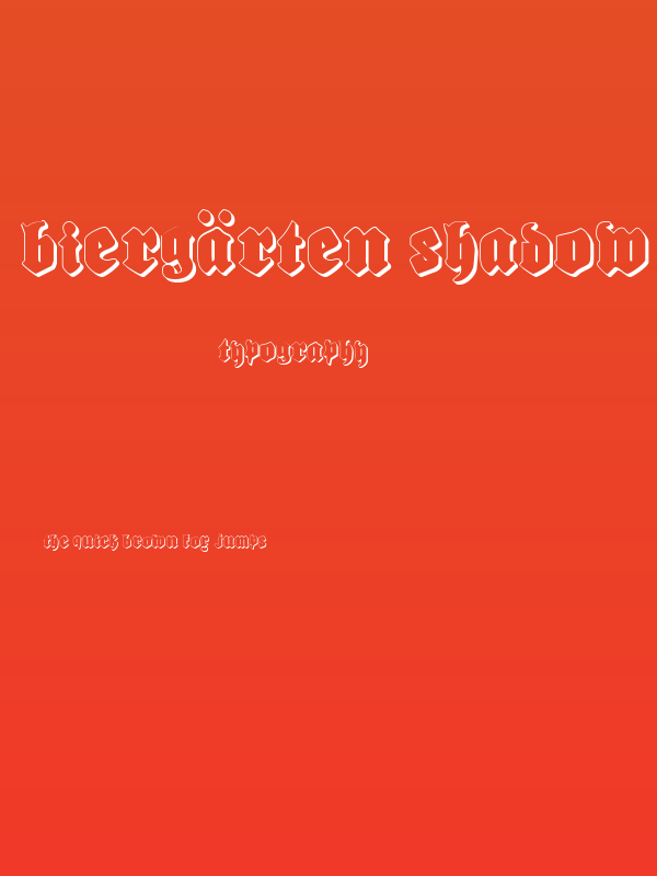 Biergärten Shadow Poster