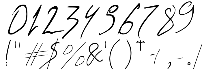 Biffe´s Calligraphy Font OTHER CHARS