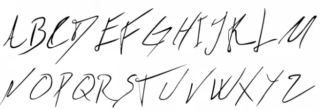 Biffe´s Calligraphy Schriftart Groß