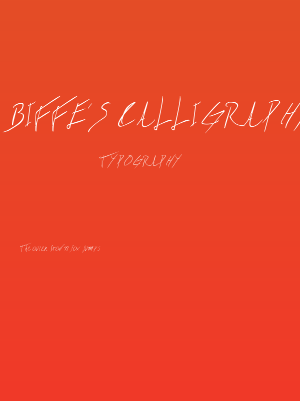 Biffe´s Calligraphy Poster