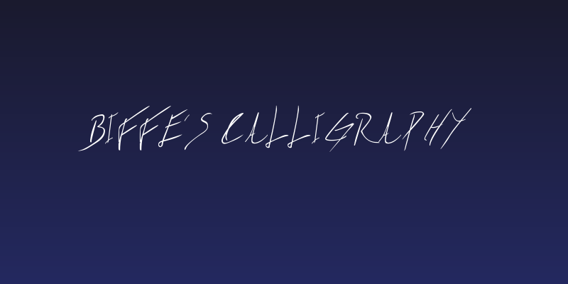 Biffe´s Calligraphy Social Header